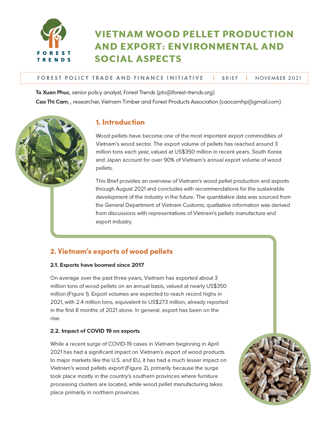 Vietnam Wood Pellet Production And Export Environmental And Social Aspects Forest Trends Vietnam Wood Pellet Production And Export Environmental And Social Aspects Forest Trends