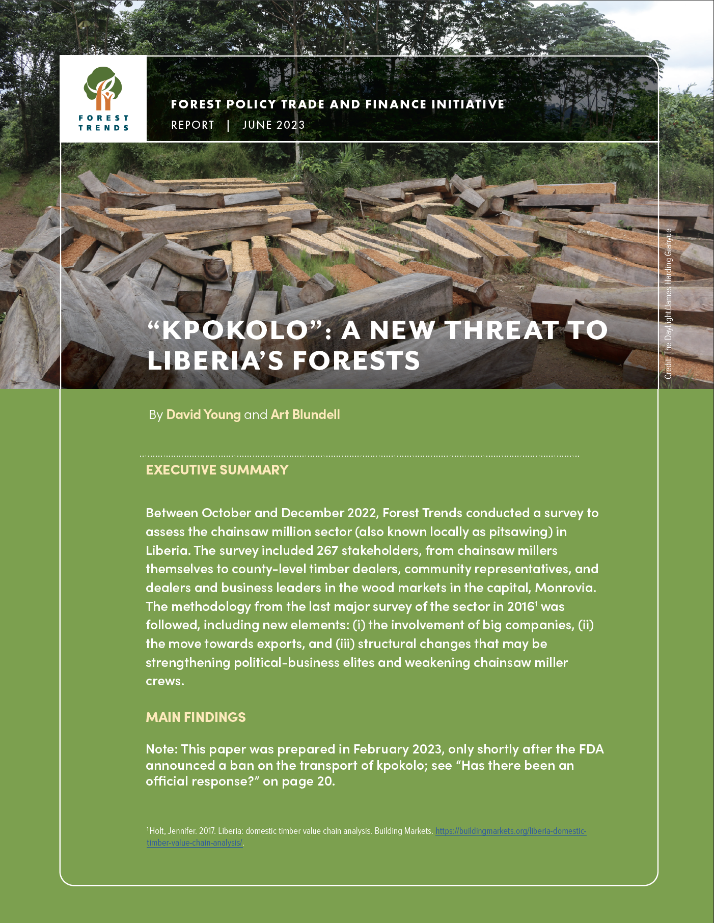 "Kpokolo": A New Threat to Liberia's Forests - Vimarsana News